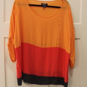 Old Navy rayon color-block blouse